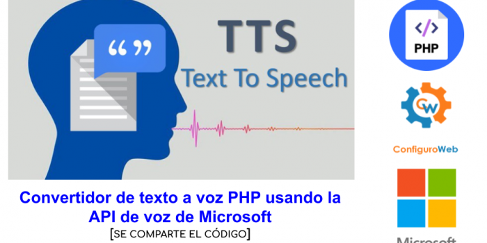 Convertidor de texto a voz PHP usando la API de voz de Microsoft