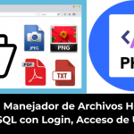 Sistema Manejador de Archivos Hecho en Php MySQL con Login, Acceso de Usuarios