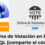 Sistema de Votación en PHP y MySQL [comparto el código]