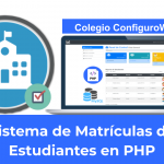 Sistema de Matrículas de Estudiantes en PHP [comparto el código]