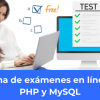 Sistema de exámenes en línea con PHP y MySQL