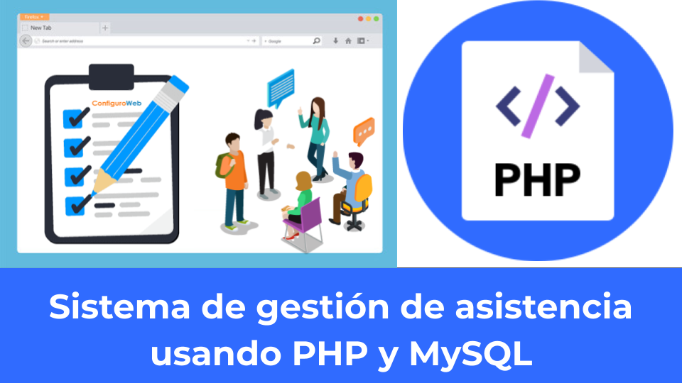 Sistema de gestión de asistencia usando PHP y MySQL