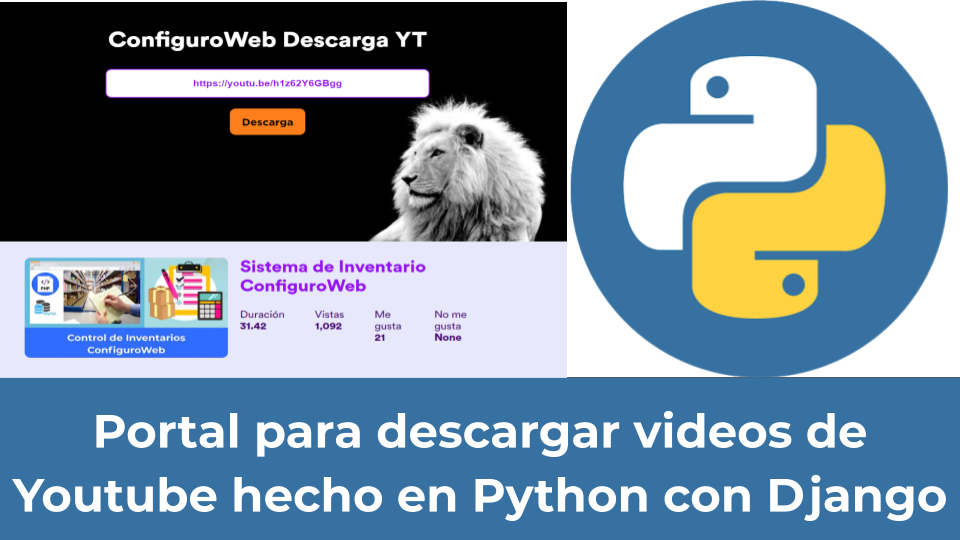 Portal para descargar videos de Youtube hecho en Python con Django