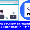 Sistema de Gestión de Ausencias de Personal desarrollado en PHP y MySQL