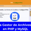 Sistema Gestor de Archivos Hecho en PHP y MySQL