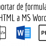 Exportar de formulario HTML a MS Word con PHP