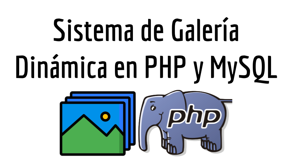 Sistema de Galería Dinámica en PHP y MySQL