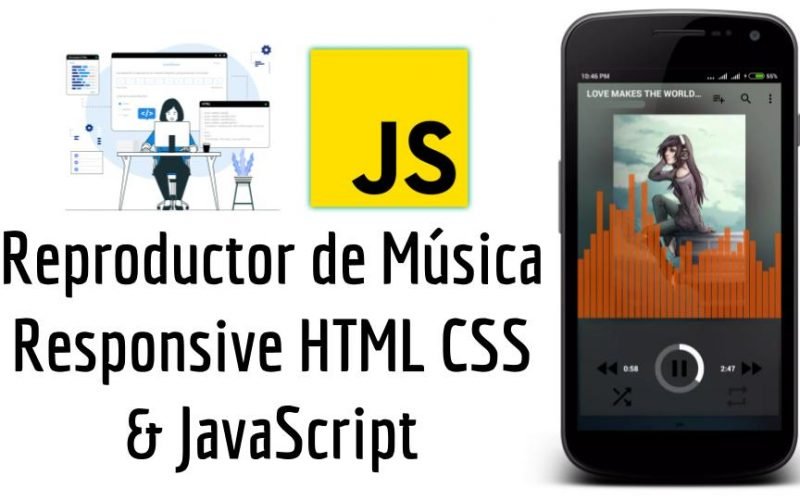 Reproductor de Musica Responsive HTML CSS & JavaScript