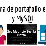 Sistema de portafolio en PHP y MySQL