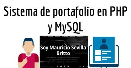 Sistema de portafolio en PHP y MySQL