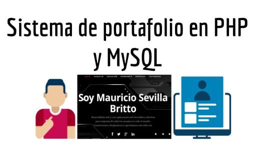 Sistema de portafolio en PHP y MySQL