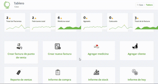 Dashboard del Sistema de Gestión de Odontologías