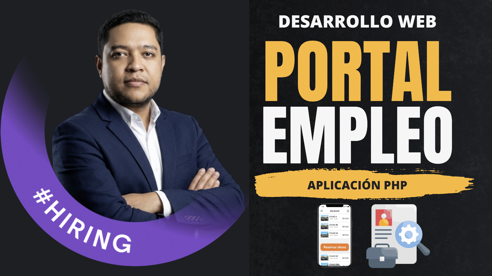 Portal de empleo en PHP y MySQL: demo real con empresas, candidatos, CV y panel admin